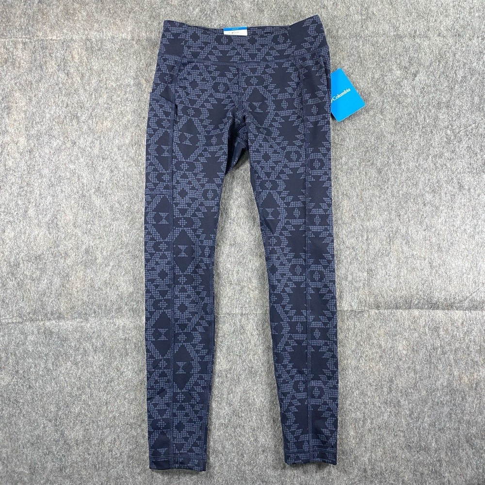 Columbia Norwood‎ Printed Leggings Women's XS 7/8 Length Blue Stretch NWT $65